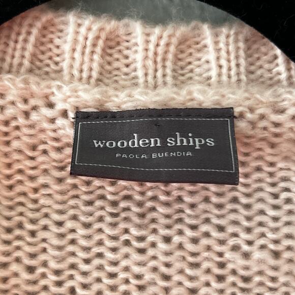 Wooden Ships Martini Crewneck Caprice Pink Sweater Women’s S/M Mohair Wool - Picture 3 of 4